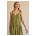 Šaty women'secret JAMAICA zelená farba, midi, oversize, 5545114
