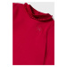 Tričko s dlhým rukávom pre bábätká Mayoral červená farba, s polorolákom
