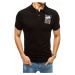 Embroidered Polo Shirt Black Dstreet