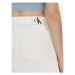 Calvin Klein Jeans Džínsová sukňa J20J222813 Biela Regular Fit