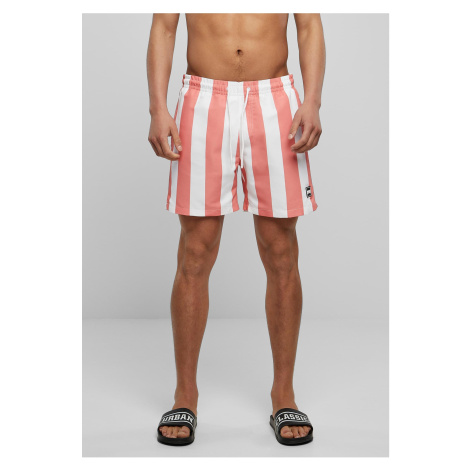 Patterned swim shorts palepinkbarstripe Urban Classics