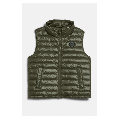 VESTA GANT SHINY LIGHT PADDED DOWN VEST JUNIPER GREEN