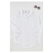 Trendyol Curve White Oversize Woven Shirt