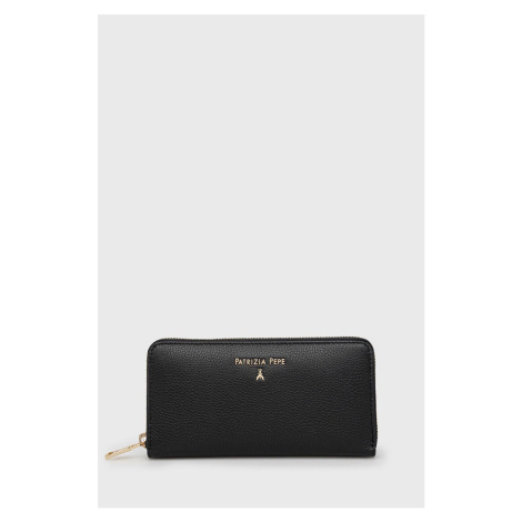 Kožená peňaženka Patrizia Pepe dámsky, čierna farba, CQ4879 L001