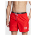 Calvin Klein Swimwear Plavecké šortky KM0KM00798 Červená Regular Fit