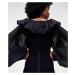 Šaty Karl Lagerfeld Hun'S Pick Big Collar Dress Čierna
