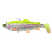 Savage gear gumová nástraha 4d rattle shad trout sinking lemon trout - 12,5 cm 35 g