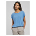 Women's modal t-shirt with extended shoulder horizontblue