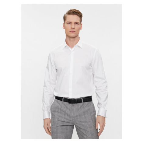 Hugo Košeľa Kennew 50508549 Biela Slim Fit Hugo Boss