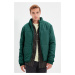 Trendyol Dark Green Regular Fit Pocket Puffer Jacket