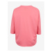 Ružové dámske basic tričko Fransa