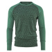Bula GEO MERINO WOOL CREW Pánske tričko s dlhým rukávom, zelená, veľkosť