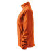 Dámska bunda fleecová, oranžová