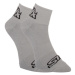 Ponožky Styx členkové sivé s čiernym logom (HK1062) L