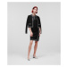 Sukňa Karl Lagerfeld Rhinestone Knit Skirt Čierna