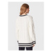 Tommy Hilfiger Sveter Varsity WW0WW38268 Biela Relaxed Fit