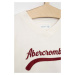 Detská mikina Abercrombie & Fitch béžová farba, s potlačou