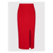Patrizia Pepe Midi sukňa 8G0281/K037-R754 Červená Slim Fit