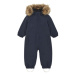 Detský zimný overal COLOR KIDS Coverall W. Fake Fur-741590.7850-Total Eclipse