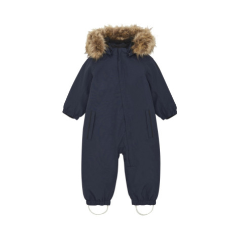 Detský zimný overal COLOR KIDS Coverall W. Fake Fur-741590.7850-Total Eclipse