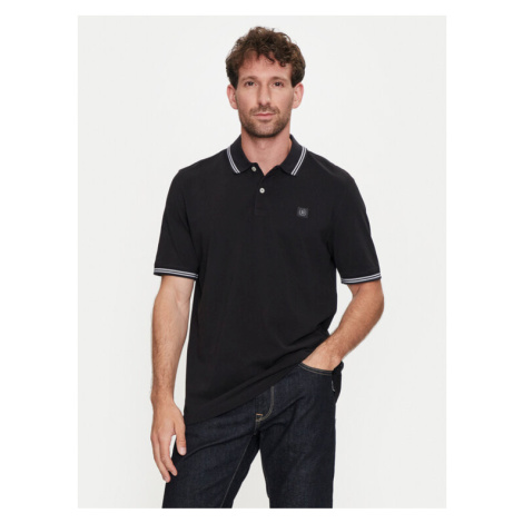 Bugatti Polokošeľa 8150 55001A Čierna Slim Fit