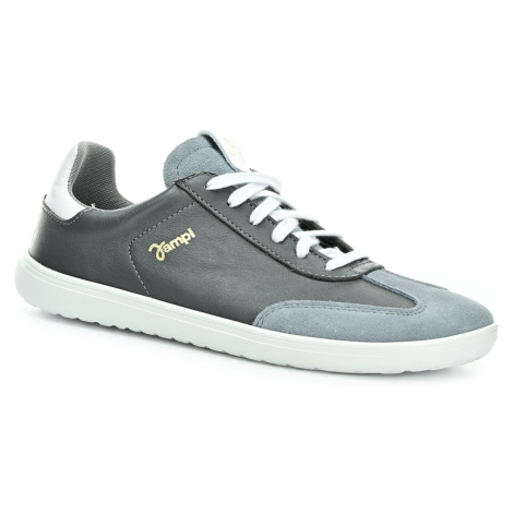 Jonap Retro šedé kožené barefoot poltopánky 41 EUR