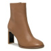 Calvin Klein Členková obuv Curved Stil Ankle Boot 80 HW0HW01541 Béžová