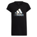 Dievčenské tričko Dance Metallic Print Jr HD4407 - Adidas 140 cm