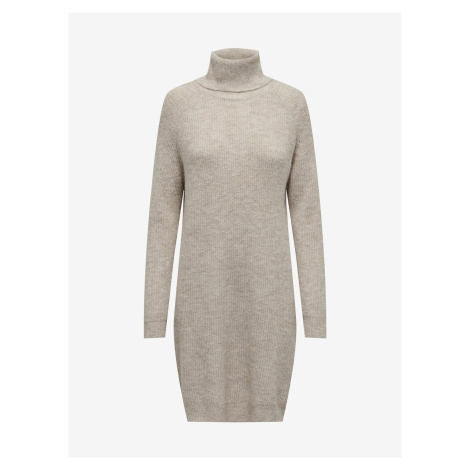 Light grey women's brindle sweater dress ONLY Silly - Women