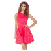 Ružové šaty s motívom bodiek JESSICA 125-13