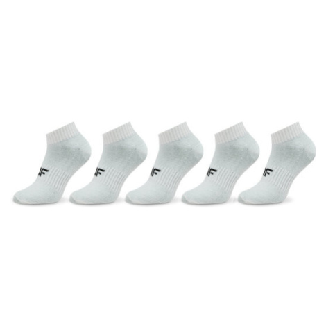 4F Súprava 5 párov detských členkových ponožiek 4FJWAW23USOCM235 Biela