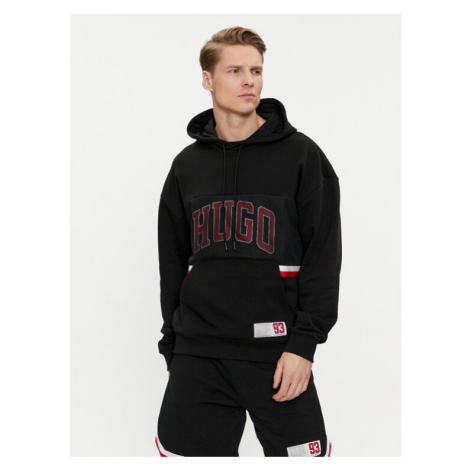 Hugo Mikina Danody 50510166 Čierna Relaxed Fit Hugo Boss