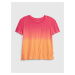 Farebné dievčenské tričko z organickej bavlny GAP
