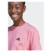 Adidas Tričko IJ8742 Ružová Loose Fit