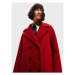 Desigual Vlnený kabát London 22WWEW16 Červená Relaxed Fit