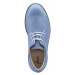 Vasky Derby Blue - Dámske kožené poltopánky modré, ručná výroba jesenné / zimné topánky