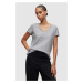 Bavlnené tričko AllSaints šedá farba
