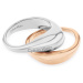 Calvin Klein Štýlová súprava bicolor prsteňov Elongated Drops 35000449 54 mm