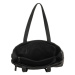 Čierna kabelka na rameno so vzorovaným ramienkom „Malaga“