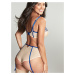 Panache Rosa Suspender Brief cobalt/latte 10794 46