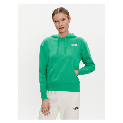 The North Face Mikina Essential NF0A7ZJD Zelená Relaxed Fit