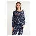 MONNARI Woman's Pyjamas Flowery Mountain From Pajamas Navy Blue