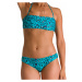 ARENA-W ALLOVER BANDEAU ADJ BACK TWO PIECES Green Zelená