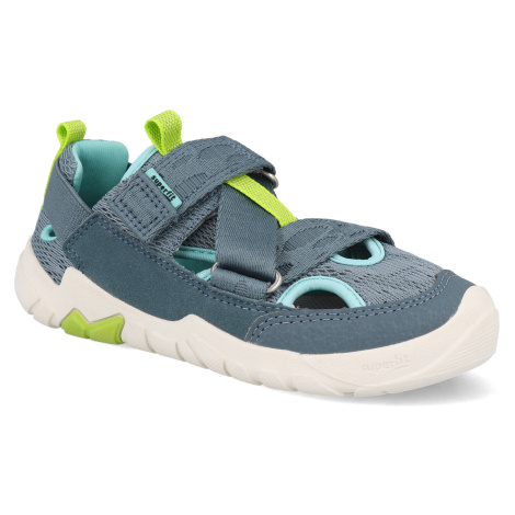 Barefoot dětské sandály Superfit - Trace Blue modré