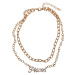 Diamond Zodiac Pisces Necklace - Gold Color