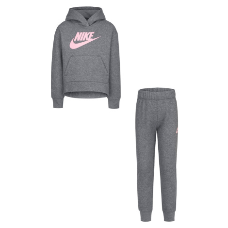 Nike Sportswear Joggingová súprava  sivá melírovaná / ružová