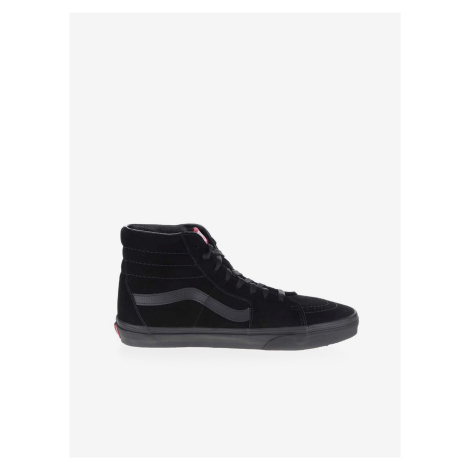 Black Unisex Suede Ankle Sneakers VANS SK8-Hi - unisex