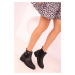 Soho Women's Black Boots & Booties 18357