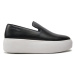 Calvin Klein Tenisky FLATFORM CUPSOLE SLIP ON LTH HW0HW01893 Čierna