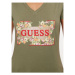 Guess Tričko W4GI23 J1314 Zelená Slim Fit